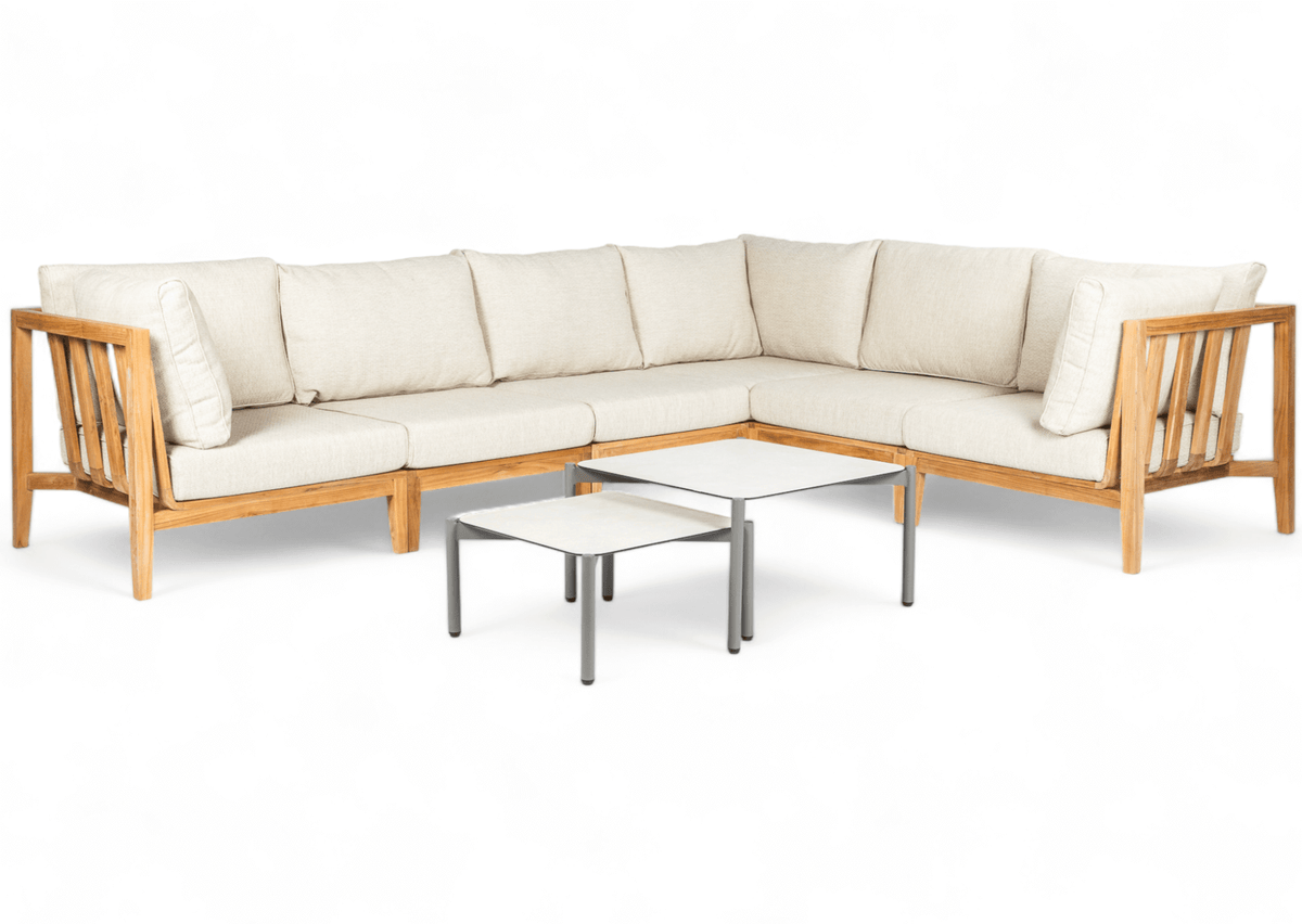 Belito Daan XL hoek loungeset Nr. 8 teakhout 320x245cm