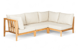 Belito Daan Chaise Longue Loungeset teakhout links lang - sfeerbeeld in de tuin