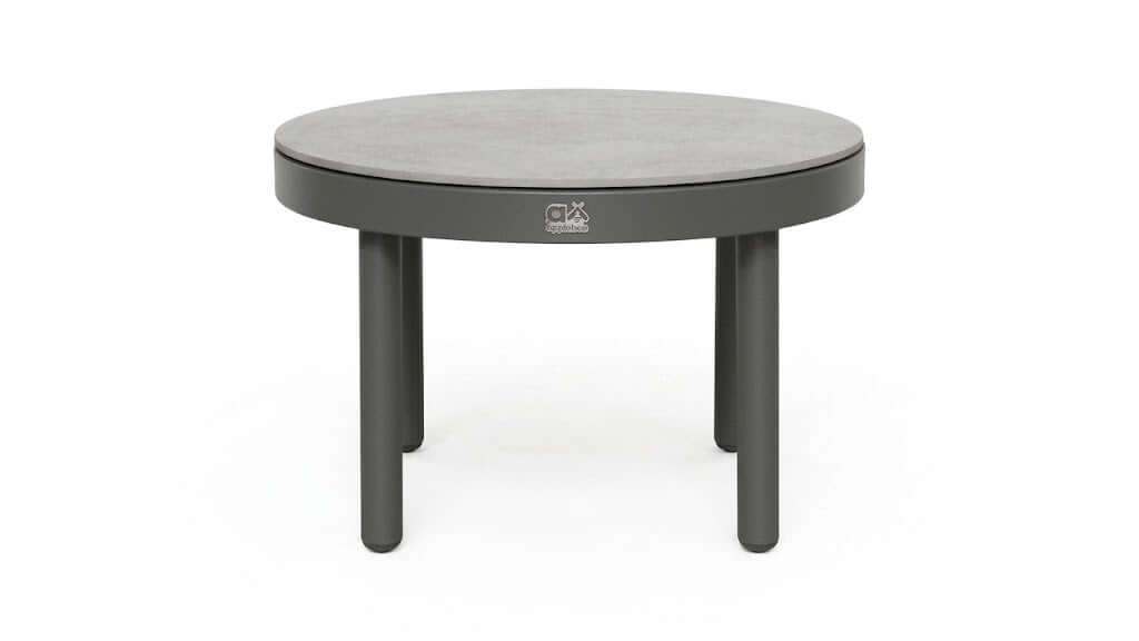 Apple Bee Maui Salontafel | Keramiek & Aluminium | Taupe | Ø60x31 cm