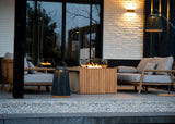 Easyfires Mida Fire Table 95 x 95 cm – Taupe - Including Glass Set