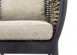 Sfeerbeeld Apple Bee Milou dining tuinstoel Carbon Black