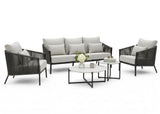 Aluminium-Seil-Lounge-Set Belito® Ouddorp - 5-teilig 2.0 