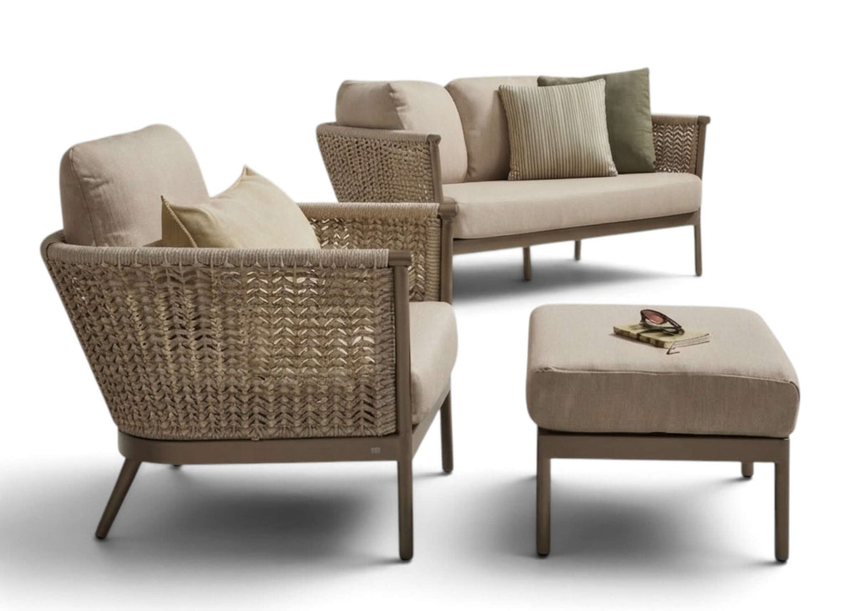 Apple Bee Pulau Lounge Sofa 150 cm | Champagne | Rope | BEE WETT®