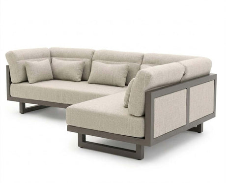 Santorini chaise longue right upholstered