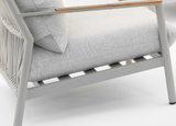 Belito Julia Lounge Sofa 198 cm | Taupe | Aluminium & Rope | 3-4 People
