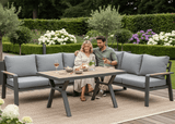 Belito Lotte hoekbank antraciet, sfeerfoto loungebank