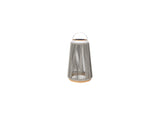 Rocca solar garden atmosphere lamp - aluminum - rope - light grey - set