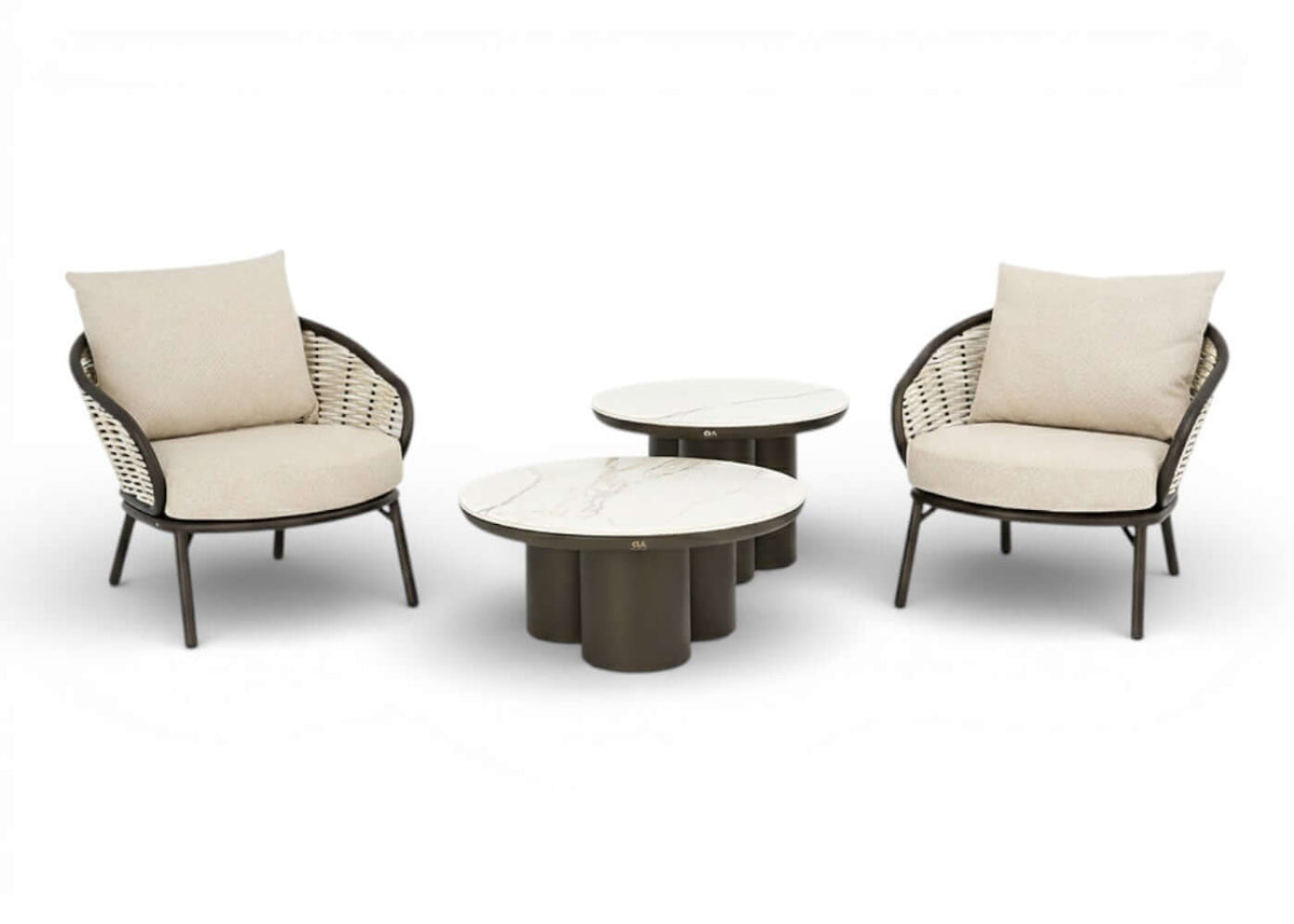 TOnga set + pine key stoelen