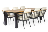 Apple Bee Condor/Luuk Garden Set 240 cm | 6-Seater | Black & Teak