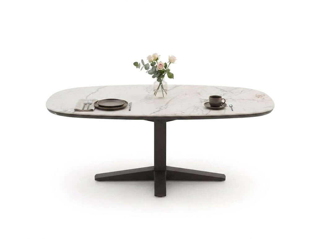 Apple Bee Zanzibar tafel in Bronze, 220 cm