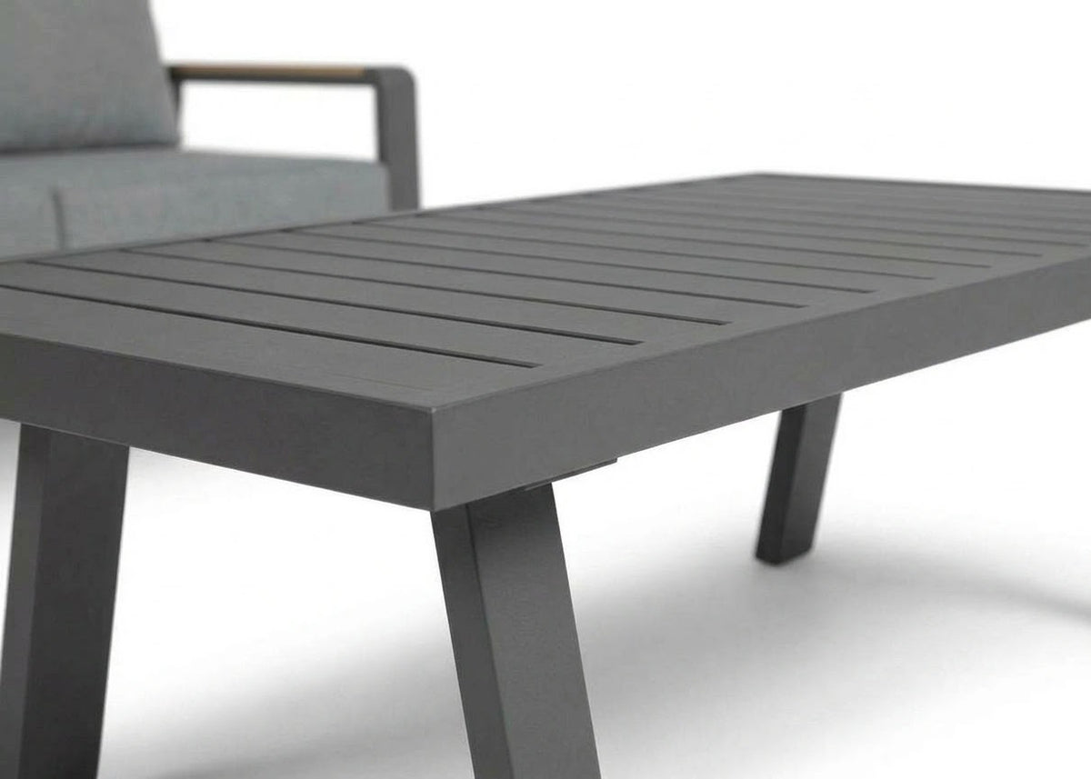 Belito Lotte koffietafel antraciet aluminium, 120 x 60 cm