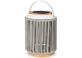 Valentino solar garden lamp - aluminium - teak - light grey - set