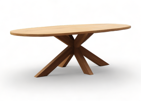 Teak-Gartentisch Oval 240x120 - Belito®