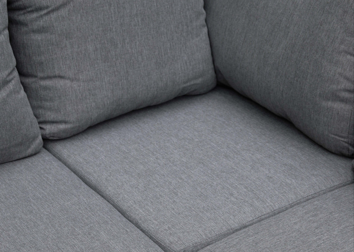Aluminium Loungeset Hoekbank - Antraciet Frame - Belito Lotte, close-up van kussen en stof