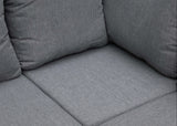 Aluminium Loungeset Hoekbank - Antraciet Frame - Belito Lotte, close-up van kussen en stof