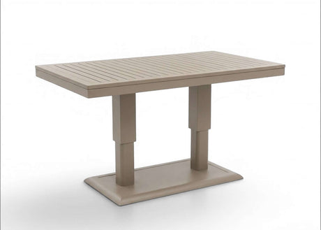 Belito Lotte Table | Taupe | All Aluminium | Adjustable | 138 x 80 cm